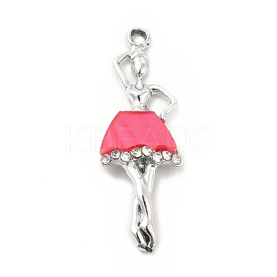 Rack Plating Alloy Enamel Pendants LS-ENAM-M051-03P-C-1