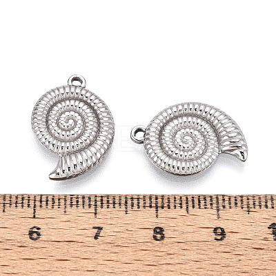 304 Stainless Steel Conch Pendants STAS-T069-27P-1