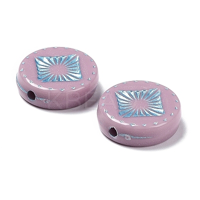 Opaque Acrylic Beads LS-OACR-G016-07H-1