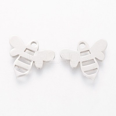 Tarnish Resistant 304 Stainless Steel Charms STAS-Q201-T173-1