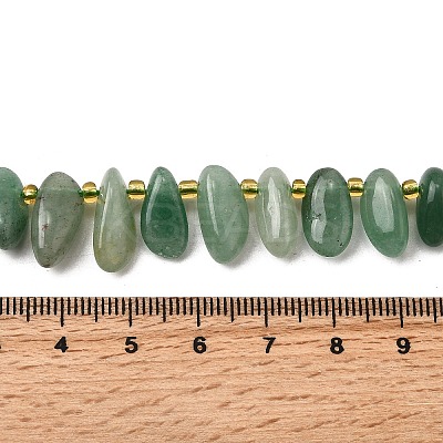 Natural Green Aventurine Beads Strands G-Z091-A19-1