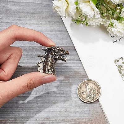 Outdoor EDC Tool Brass Parachute Rope European Beads KK-WH0081-45AB-1