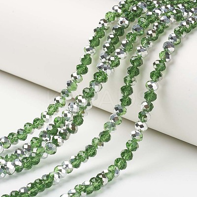 Electroplate Transparent Glass Beads Strands LS-EGLA-A034-T6mm-M17-1