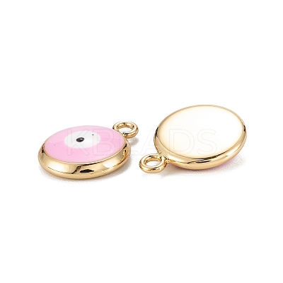 Brass Enamel Charms KK-C223-16G-02-1