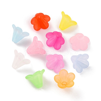 144Pcs 12 Colors Opaque Acrylic Beads SACR-YW0001-46-1