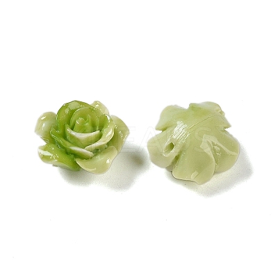 Synthetic Coral 3D Flower Rose Beads CORA-A005-14mm-23-1