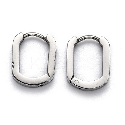 Tarnish Resistant 304 Stainless Steel Huggie Hoop Earrings STAS-H156-11B-P-1