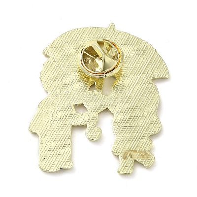 Couple Zinc Alloy Enamel Pin Brooch JEWB-R022-01A-1