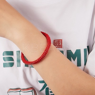 Nylon Threads Braided Bracelet BJEW-SW00058-3-1