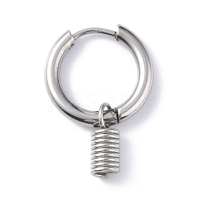 Non-Tarnish 304 Stainless Steel Hoop Earrings STAS-B030-03C-1
