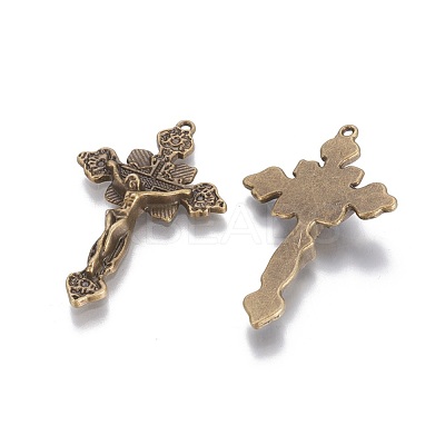 Tibetan Style Alloy Pendants X-TIBEP-3035-AB-NR-1