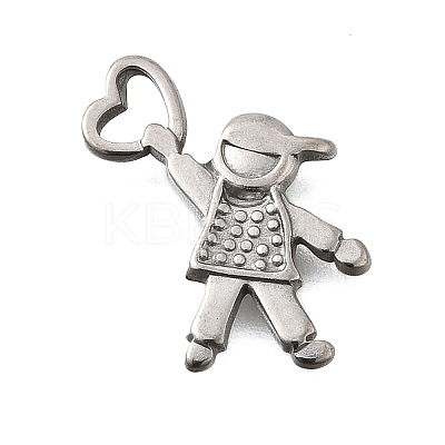 304 Stainless Steel Pendants STAS-Q362-01D-P-1