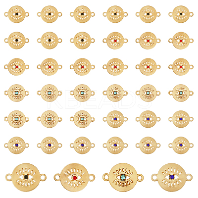 40Pcs 4 Colors Alloy Connector Charms FIND-FH0010-77-1