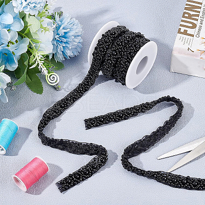 3.05M Imitation Polyeste with ABS Plastic Beaded Trimming OCOR-BC0001-87-1