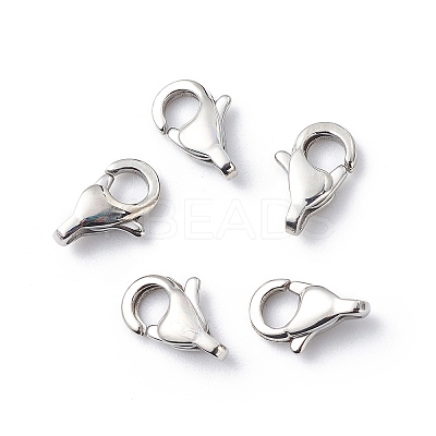Tarnish Resistant 304 Stainless Steel Lobster Claw Clasps X-STAS-Q048-1-1