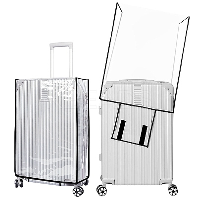 Transparent PVC Luggage Cover AJEW-WH20080-52B-1