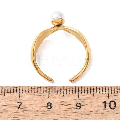 304 Stainless Steel Cuff Open Rings LS-RJEW-C151-02G-1