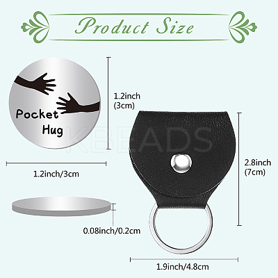 2Pcs 2 Style PU Leather Guitar Clip AJEW-CN0001-21D-1