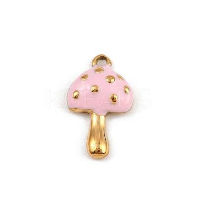 304 Stainless Steel Enamel Pendants STAS-G357-04G-1