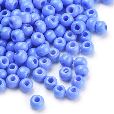 Baking Paint 8/0 Glass Seed Beads SEED-Q025-3mm-L23-1