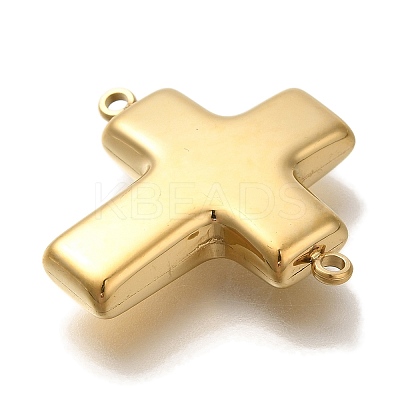 PVD Vacuum Plating 304 Stainless Steel Cross Links Connector Charms STAS-S148-14G-1
