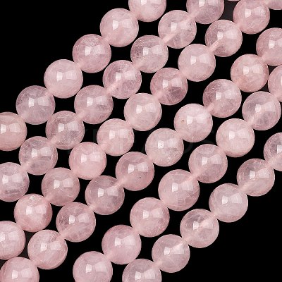 Natural Madagascar Rose Quartz Beads Strands G-Z146-A01-10mm-01-1