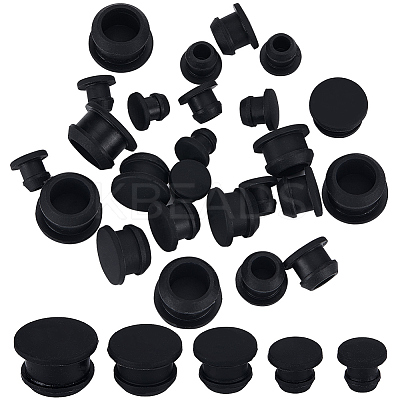 30Pcs 5 Style Silicone Bottle Seal Plug AJEW-GF0008-09A-1