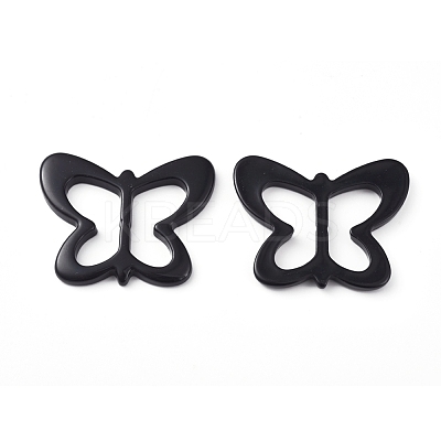 Resin Buckle Clasps RESI-WH0008-25A-1