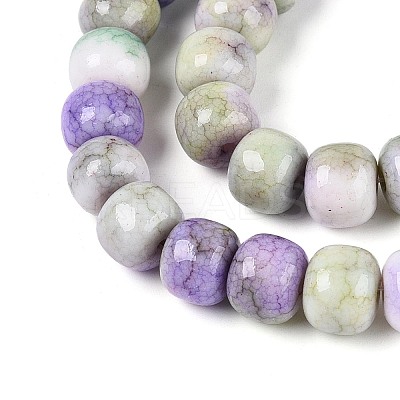 Ombre Effect Dyed Glass Beads Strands GLAA-N067-01A-06-1