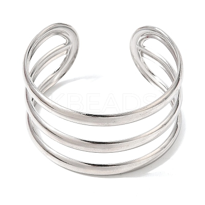 30MM 304 Stainless Steel 3-Strand Cuff Bangles for Women SA-CBA37BC-25P-1