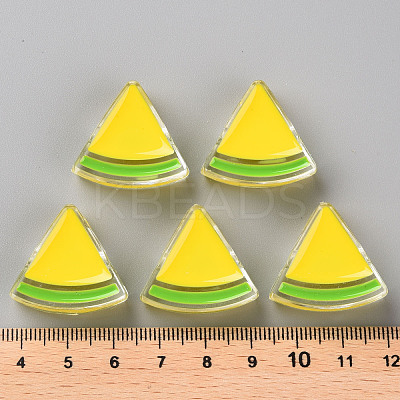 Transparent Enamel Acrylic Beads TACR-S155-001H-1