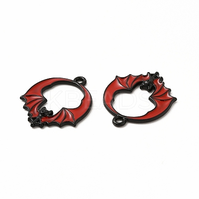 Rack Plating Alloy Enamel Pendants FIND-G054-18EB-03-1