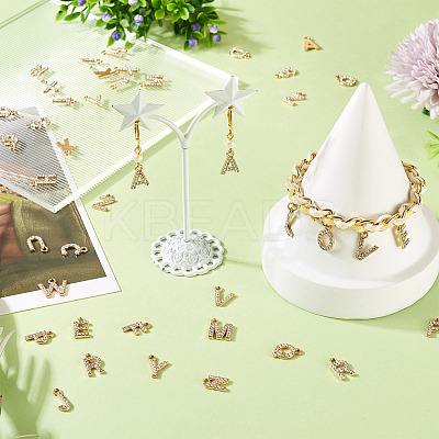 2 Sets Alloy Rhinestone Charms ENAM-TA0008-99LG-1