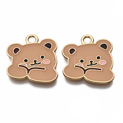 Alloy Enamel Pendants ENAM-T011-109B-NR-1