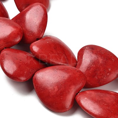 Synthetic Howlite Beads Strands TURQ-F018-08-1