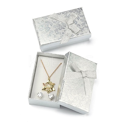 Rectangle Cardboard Jewelry Set Boxes CBOX-S013-02-1