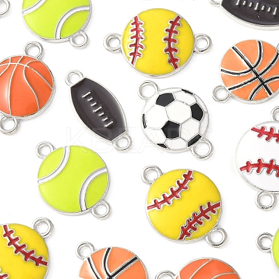28Pcs 7 Styles Alloy Enamel Connector Charms ENAM-FS0002-69-1