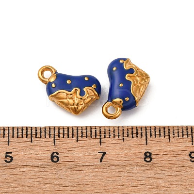 304 Stainless Steel Enamel Charms STAS-Q363-12A-G-1