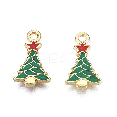 Rack Plating Alloy Enamel Pendants LS-ENAM-N055-168-1