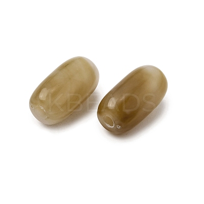 Opaque Acrylic Beads OACR-WH0055-01C-1