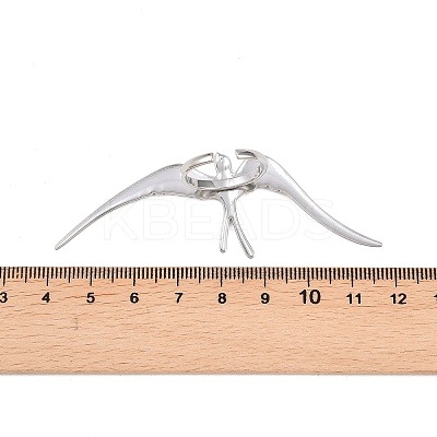 304 Stainless Steel Swallow Cuff Open Ring for Women RJEW-L337-01P-1