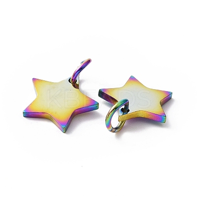 304 Stainless Steel Charms Ion Plating(IP) STAS-Q201-T461M-1