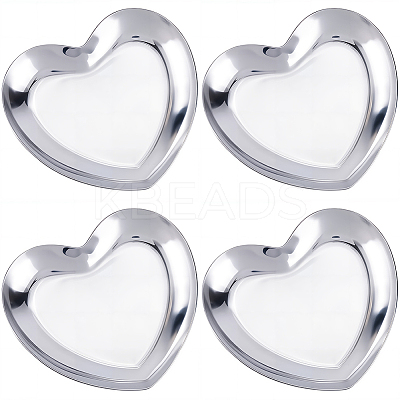 4Pcs 430 Stainless Steel Jewelry Plates AJEW-CN0004-48-1