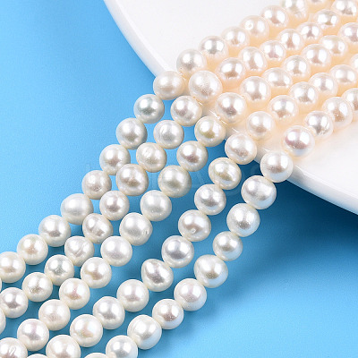 Natural Cultured Freshwater Pearl Beads Strands PEAR-N013-05E-1