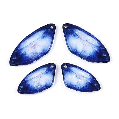 Transparent Epoxy Resin Pendants RESI-T057-31A-1