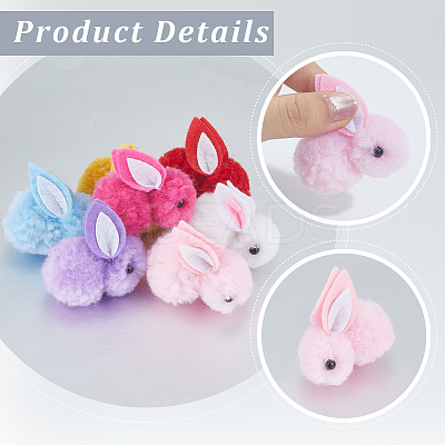 28Pcs 7 Colors Wool Felt Ball AJEW-SC0031-37B-1