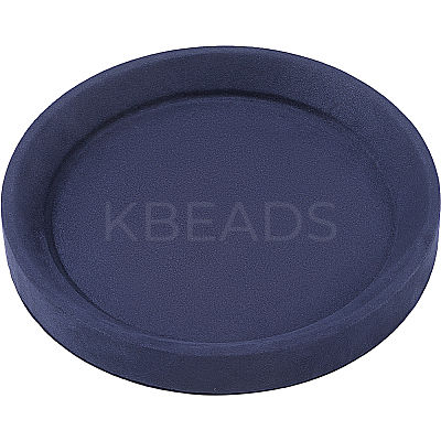 Solid Wood Covered with Velvet Jewelry Display Trays for Earrings Rings Necklaces Bracelets AJEW-WH20075-003B-1