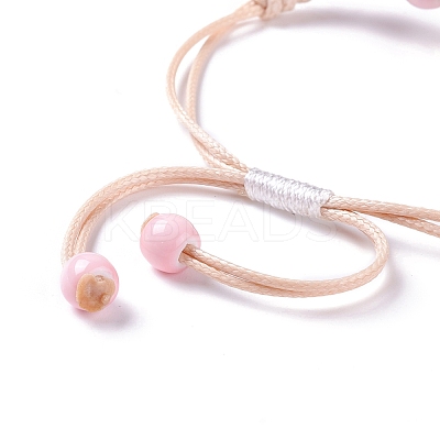 Handmade Dry Pressed Flower Link Bracelet for Girl Women BJEW-C004-01H-1