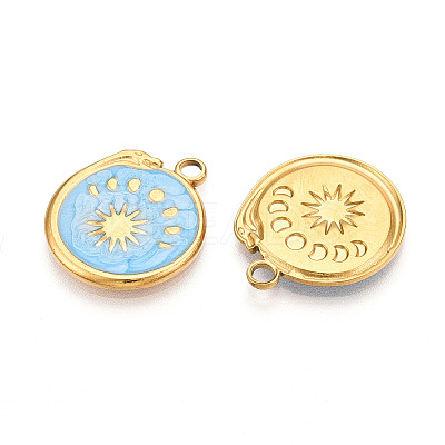 304 Stainless Steel Pendants Ion Plating(IP) STAS-N108-23A-G-1