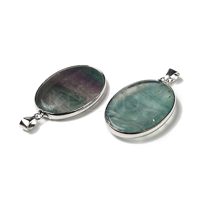 Natural Fluorite Pendants G-M415-01P-04-1